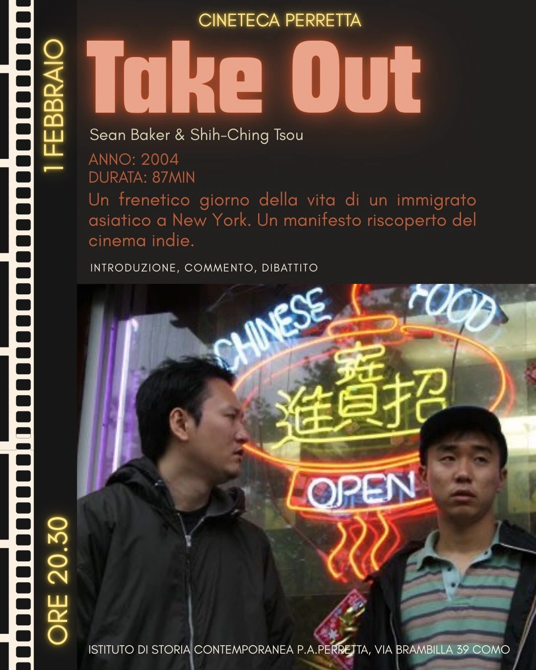 Locandina della proiezione di Take Out (2004)